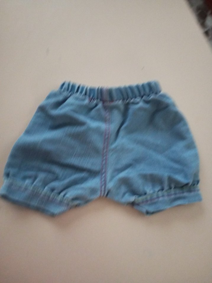 Kız Çocuk Mavi Kot Şort - Görsel 2