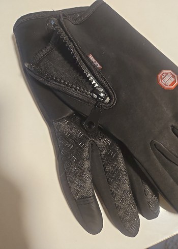 Dokunmatik Ekranlı Siyah Biker Eldiveni HKXY - Görsel 2