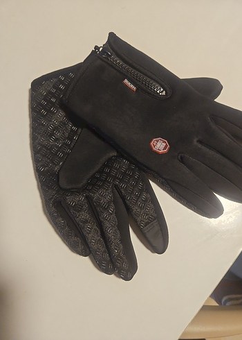 Dokunmatik Ekranlı Siyah Biker Eldiveni HKXY - Görsel 5