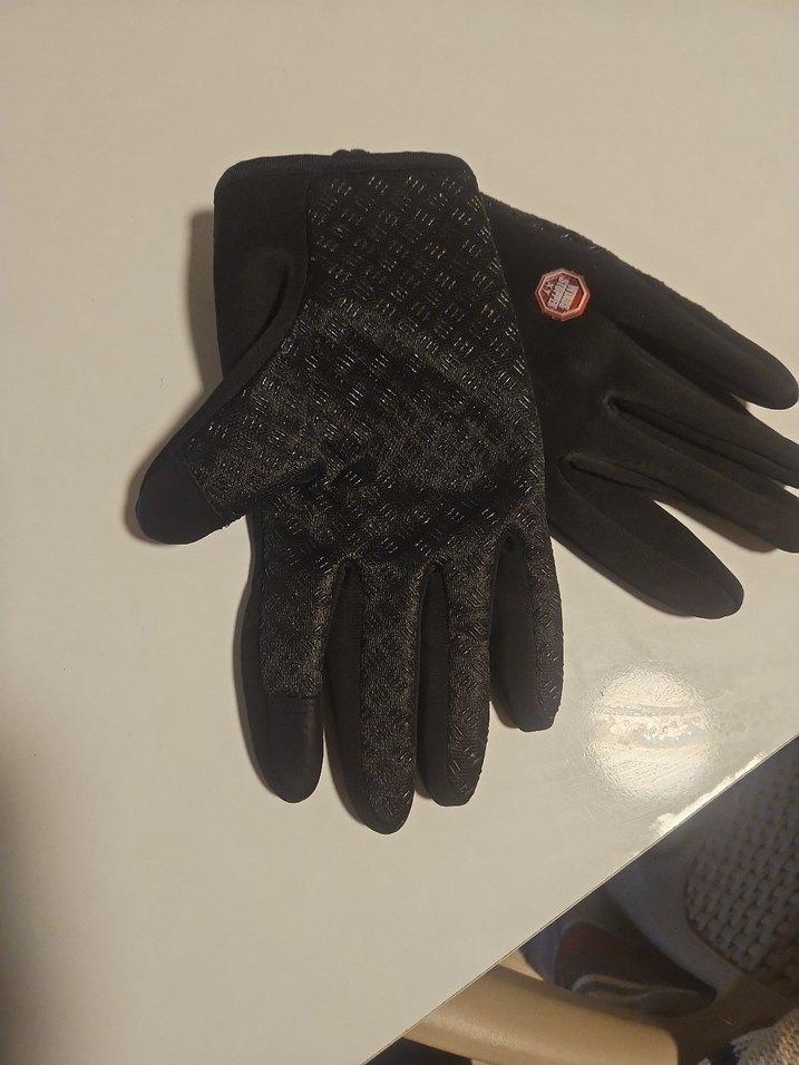 Dokunmatik Ekranlı Siyah Biker Eldiveni HKXY - Görsel 3