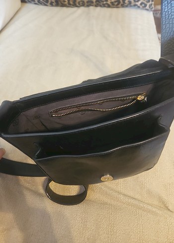 DESA DERİ Siyah GERÇEK Deri  Kadın Çanta - Görsel 4