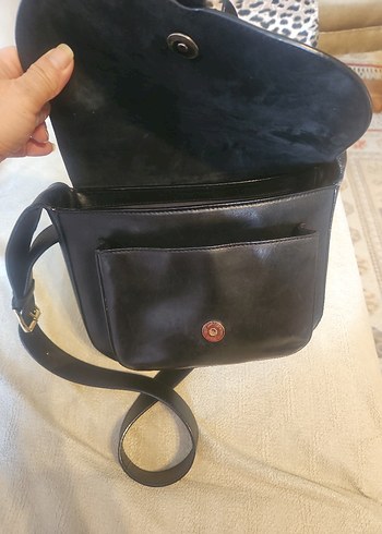 DESA DERİ Siyah GERÇEK Deri  Kadın Çanta - Görsel 5