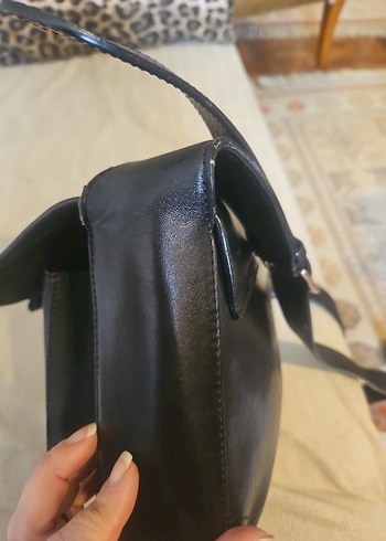 DESA DERİ Siyah GERÇEK Deri  Kadın Çanta - Görsel 6