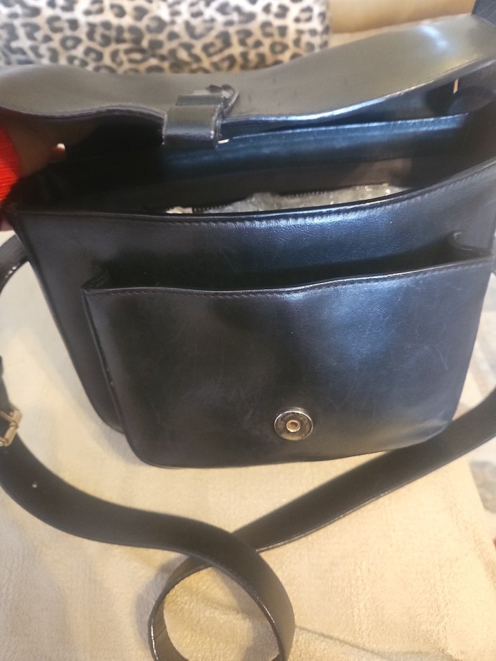 DESA DERİ Siyah GERÇEK Deri  Kadın Çanta - Görsel 2