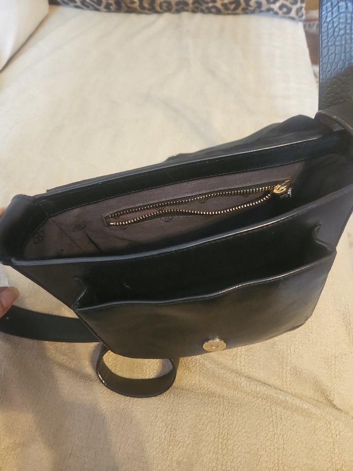 DESA DERİ Siyah GERÇEK Deri  Kadın Çanta - Görsel 4