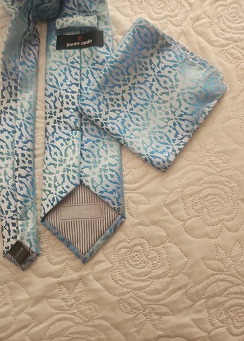 Pierre Cardin Mavi Desenli Erkek Kravat - Görsel 5