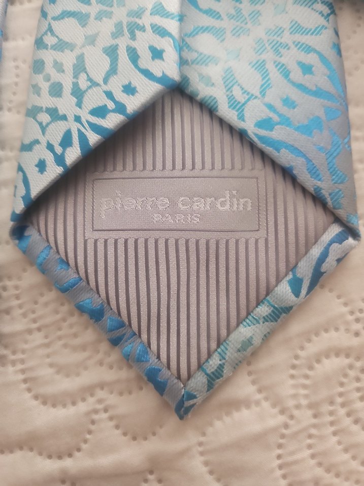 Pierre Cardin Mavi Desenli Erkek Kravat - Görsel 2