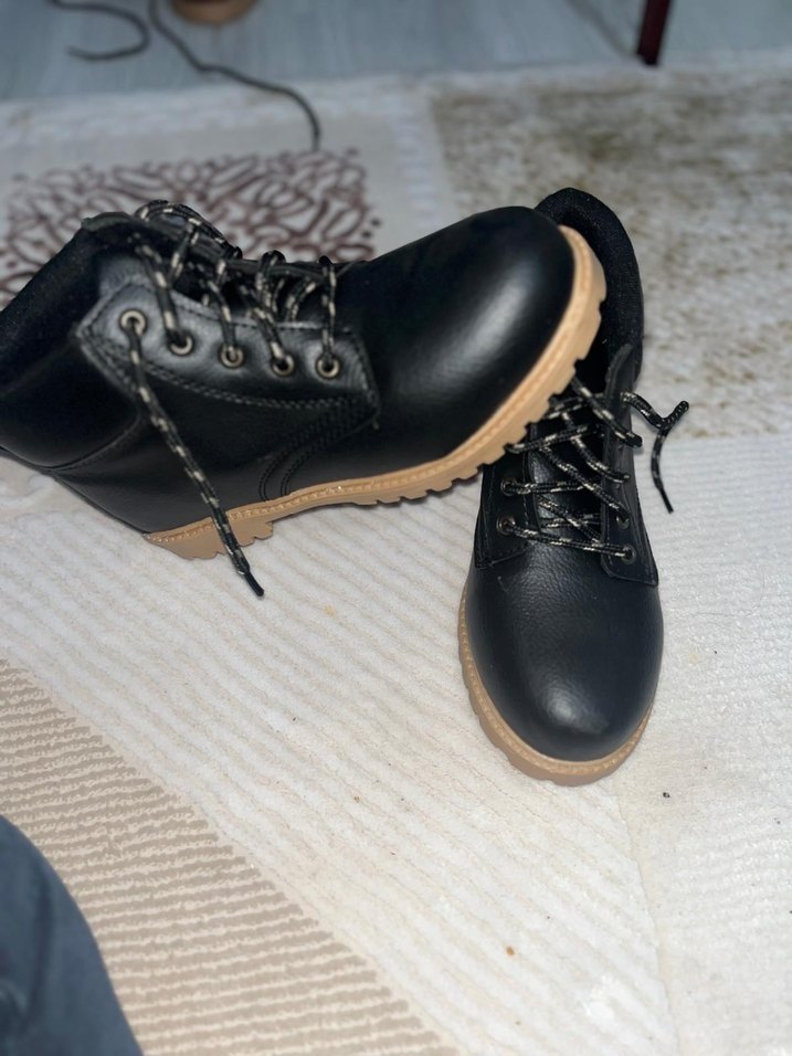 Siyah Bağcıklı Erkek Bot sıfır - Görsel 2