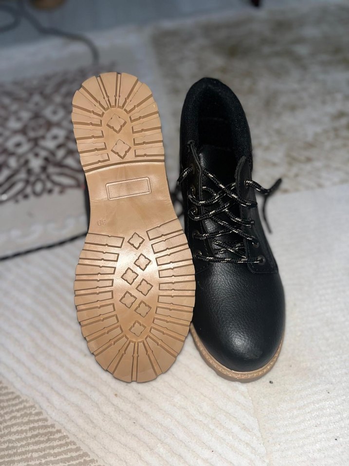 Siyah Bağcıklı Erkek Bot sıfır - Görsel 3