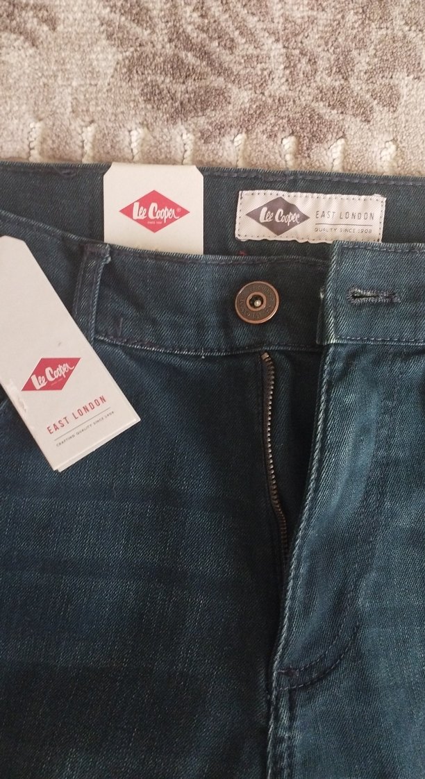 Erkek Lacivert Regular Fit Kemerli Kot Pantolon-Lee Cooper - Görsel 2