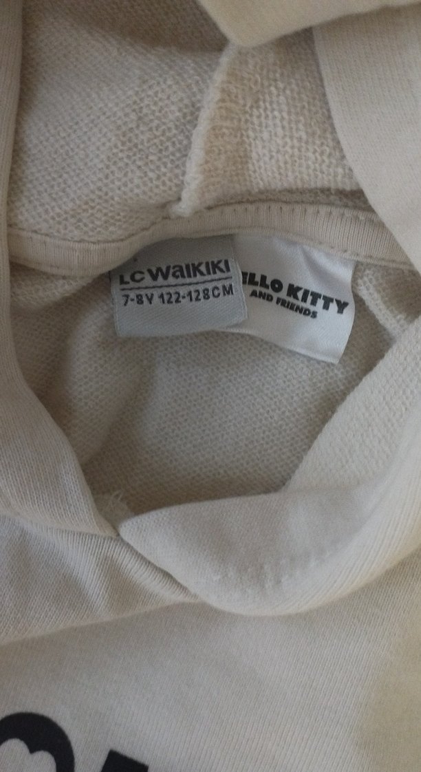 Kız Çocuk Beyaz Kuromi ve My Melody Sweatshirt - Görsel 3