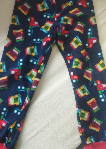 Renkli Baskılı Erkek Çocuk Pijama Altı-polar