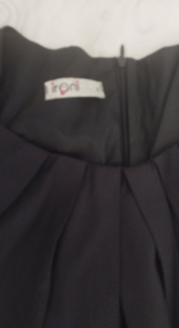 Düğme detaylı Lacivert Midi Kolsuz Kadın Elbise - Görsel 3