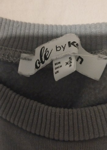 Gri Baskılı Sweatshirt Geniş Model - Görsel 2