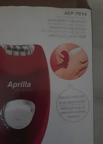 Aprilla Kırmızı Renkli Epilatör - Görsel 3