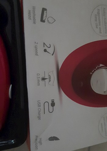 Aprilla Kırmızı Renkli Epilatör - Görsel 2