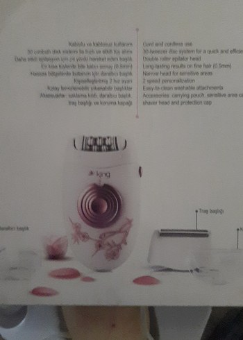 Lotus Beyaz Epilatör - Görsel 6