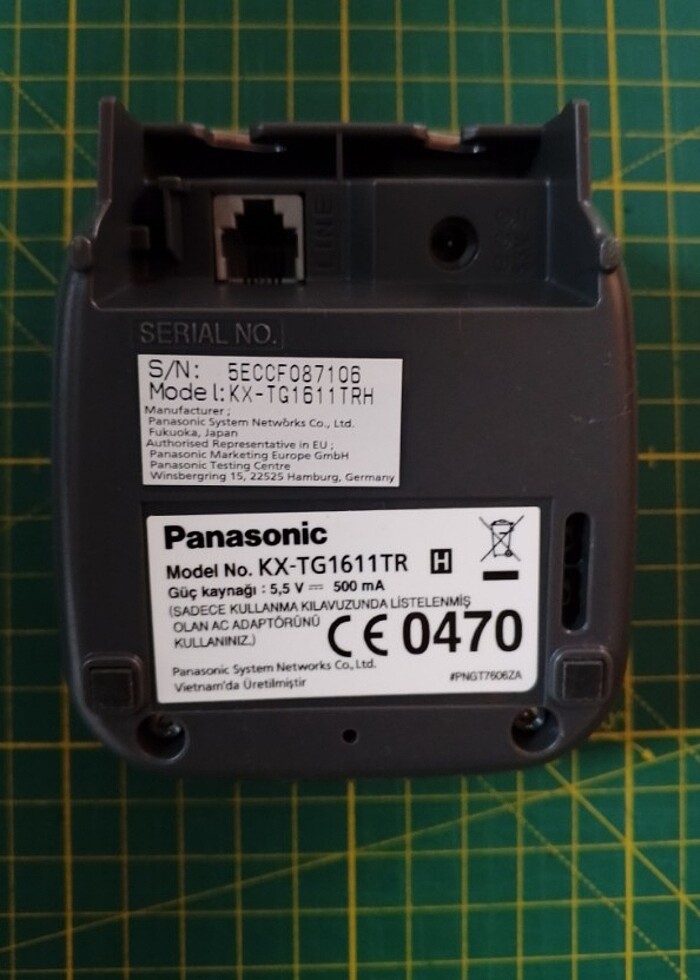 Panasonic KX-TG1611TR Telsiz Telefon - Görsel 4