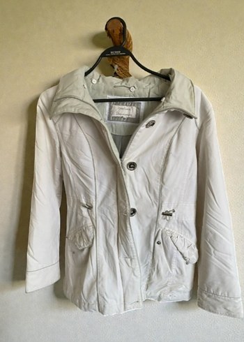 Peruna(Marks&Spencer) Krem\Beyaz Vintage Mont - Görsel 2