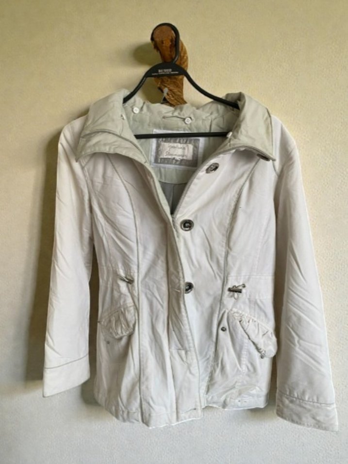 Peruna(Marks&Spencer) Krem\Beyaz Vintage Mont - Görsel 2