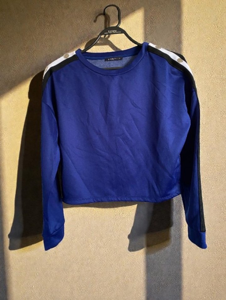 Limited Edition Saks Mavisi Crop - Görsel 2