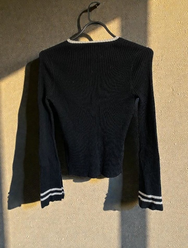 Twist Siyah Triko Kazak - Görsel 3