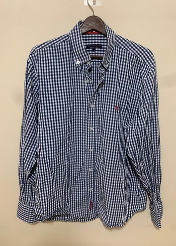 Erkek Düğmeli Uzun Kollu Gri Pamuk Gömlek - Görsel 2