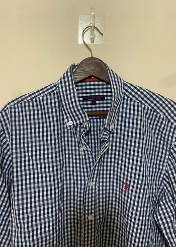 Erkek Düğmeli Uzun Kollu Gri Pamuk Gömlek - Görsel 5