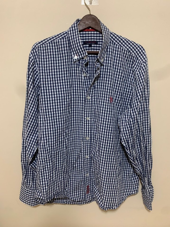 Erkek Düğmeli Uzun Kollu Gri Pamuk Gömlek - Görsel 2