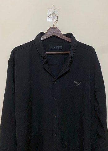 Siyah Uzun Kollu Erkek Gömlek - Görsel 4