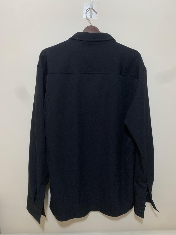 Siyah Uzun Kollu Erkek Gömlek - Görsel 3