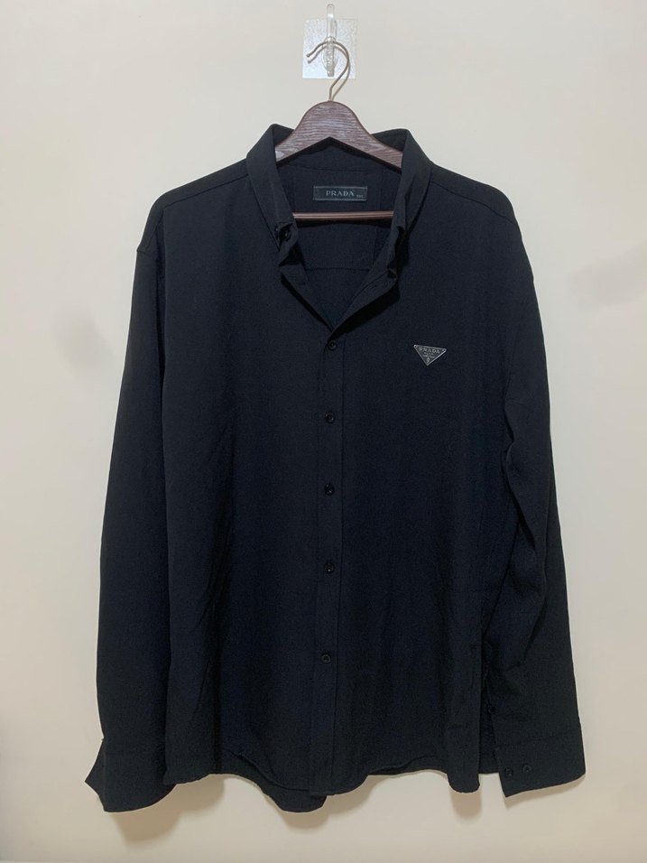 Siyah Uzun Kollu Erkek Gömlek - Görsel 2