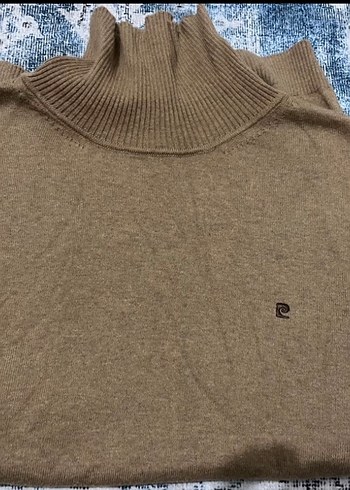 Kahverengi erkek Boğazlı Uzun Kollu Triko - Görsel 3