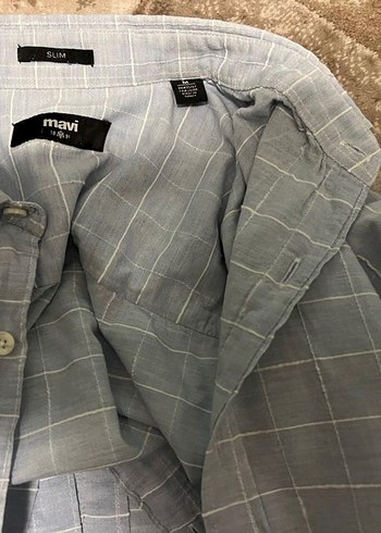 Mavi Erkek Gömlek Uzun Kollu - Görsel 2