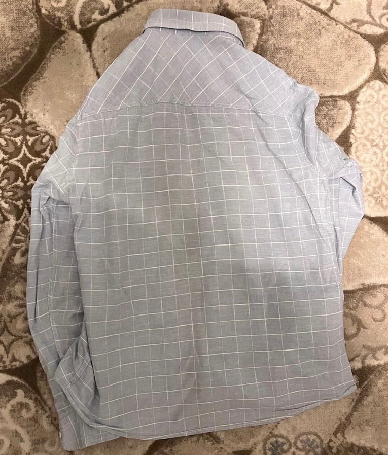 Mavi Erkek Gömlek Uzun Kollu - Görsel 3