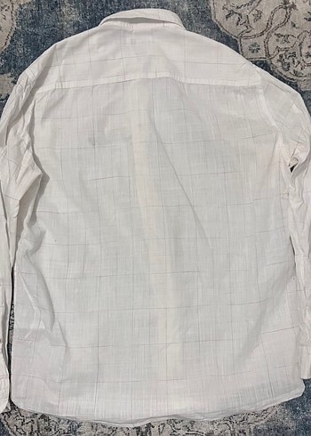 Pamuk Beyaz Uzun Kollu Erkek Gömlek - Görsel 2