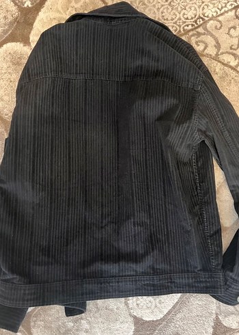 Düğmeli Siyah Erkek Kot Gömlek - Görsel 2