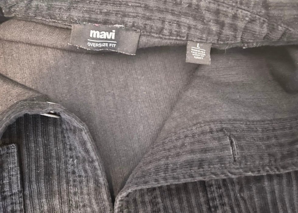 Düğmeli Siyah Erkek Kot Gömlek - Görsel 3