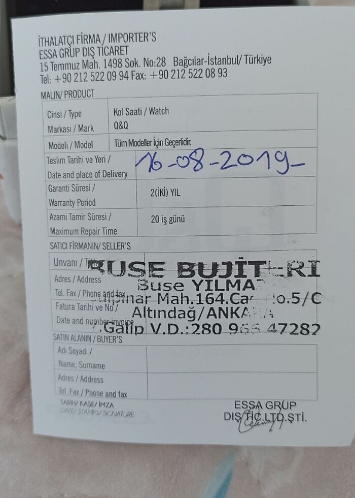 q&q kadın kol saati - Görsel 4