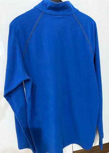 Erkek Mavi Yarım Fermuarlı Polar Sweatshirt - Görsel 6