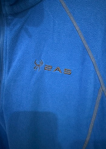 Erkek Mavi Yarım Fermuarlı Polar Sweatshirt - Görsel 2