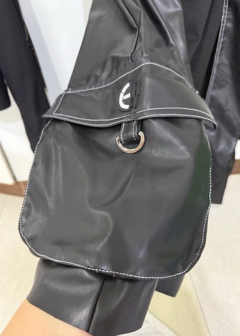 Siyah Deri Kemerli Uzun Etek - Görsel 6