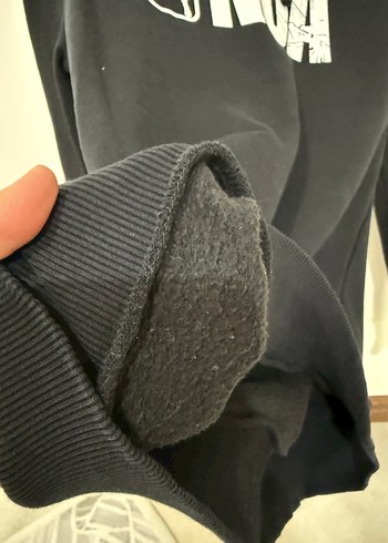 Siyah NBA Baskılı Kapüşonlu Sweatshirt - Görsel 7