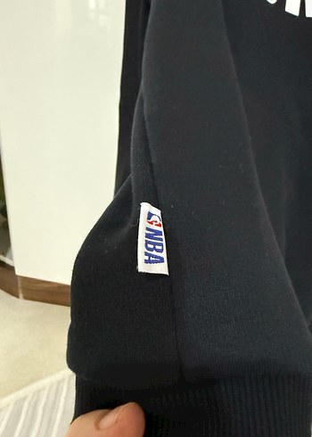 Siyah NBA Baskılı Kapüşonlu Sweatshirt - Görsel 3