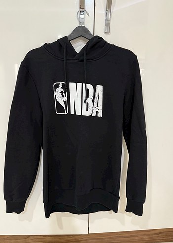 Siyah NBA Baskılı Kapüşonlu Sweatshirt - Görsel 2