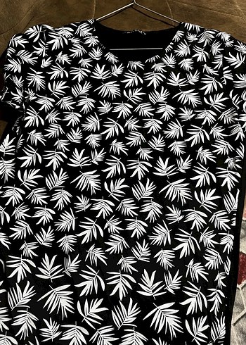 Kadın Siyah Beyaz Desenli  Pareo - Görsel 2