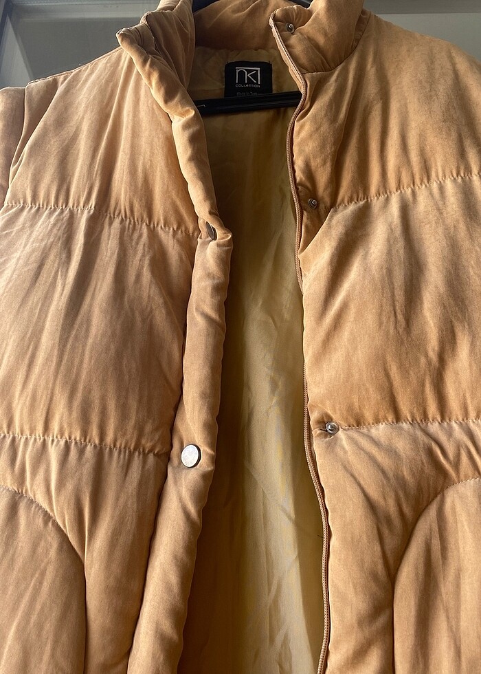 Kadife yorgan tarzında şişme yelek - Görsel 3