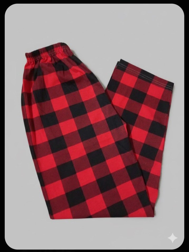 kareli pijama altı - Görsel 3