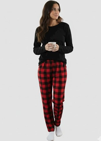 kareli pijama altı - Görsel 2