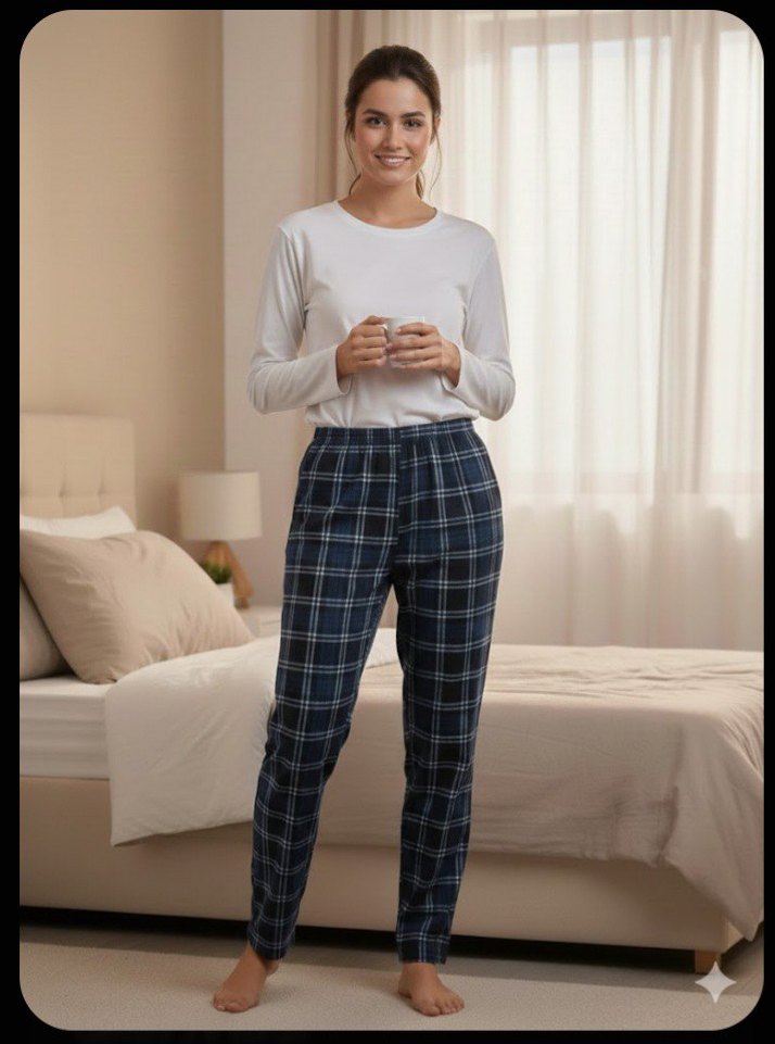 kareli pijama altı - Görsel 2